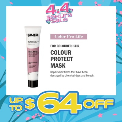 PURA KOSMETICA - Color Pro Life Colour Protect Mask (For Dyed + Bleached & Coloured Hair) 200ml