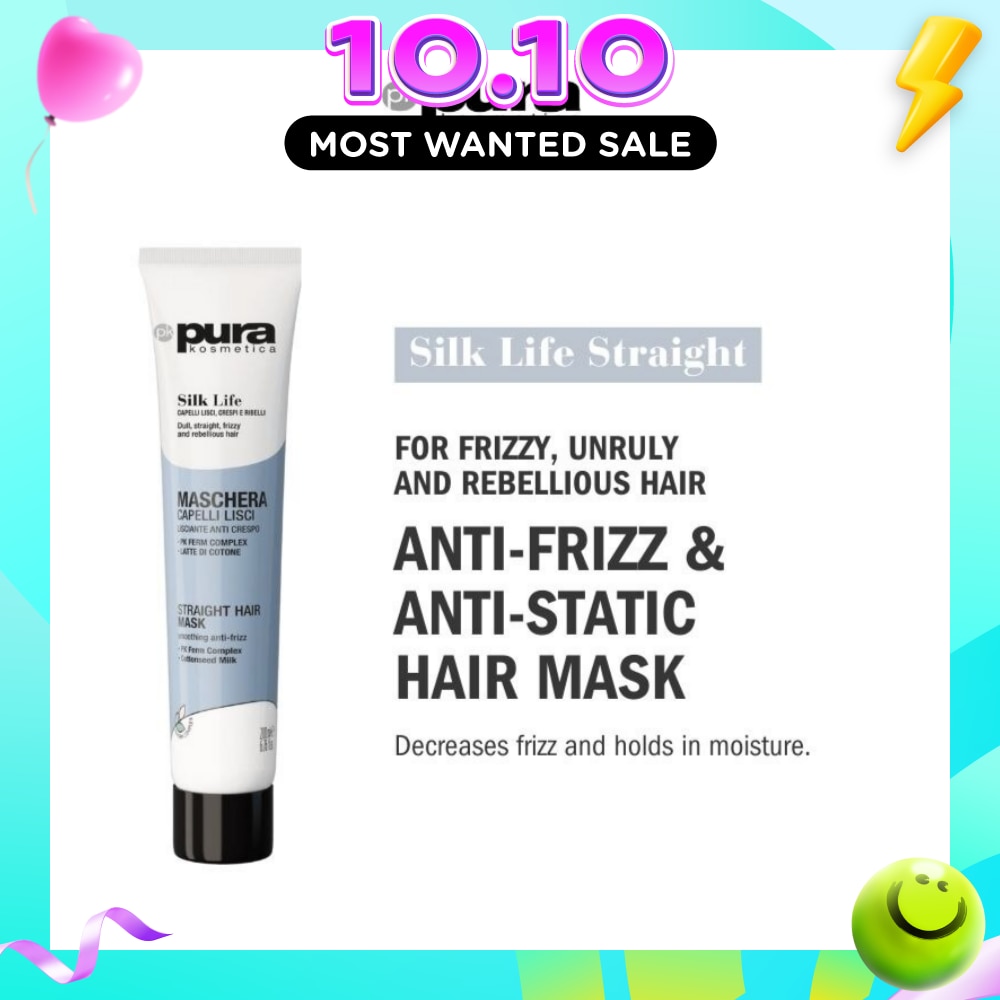 Silk Life Straight Hair Mask (For Smoothing & Anti Frizz) 200ml image