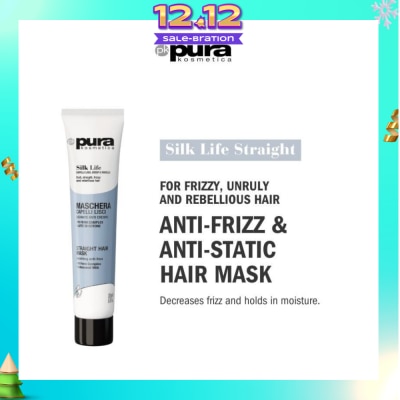 PURA KOSMETICA Silk Life Straight Hair Mask (For Smoothing & Anti-Frizz) 200ml