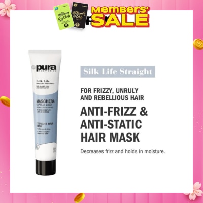 PURA KOSMETICA Silk Life Straight Hair Mask (For Smoothing & Anti-Frizz) 200ml