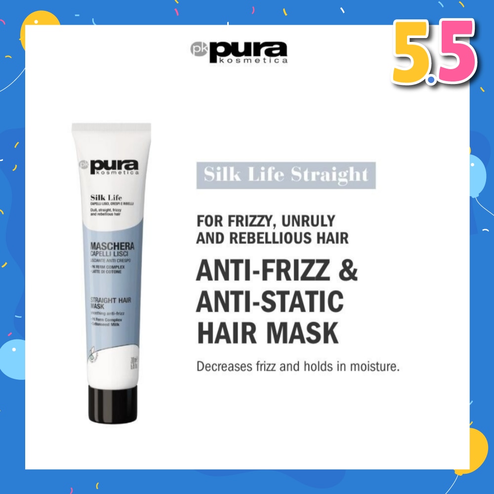 Silk Life Straight Hair Mask (For Smoothing & Anti-Frizz) 200ml