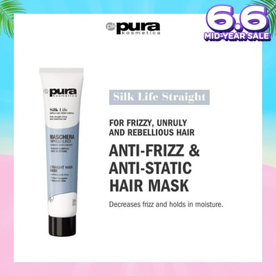 PURA KOSMETICA Silk Life Straight Hair Mask (For Smoothing & Anti-Frizz) 200ml