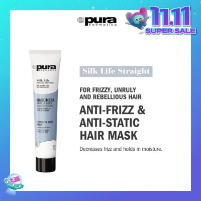 PURA KOSMETICA Silk Life Straight Hair Mask (For Smoothing & Anti-Frizz) 200ml