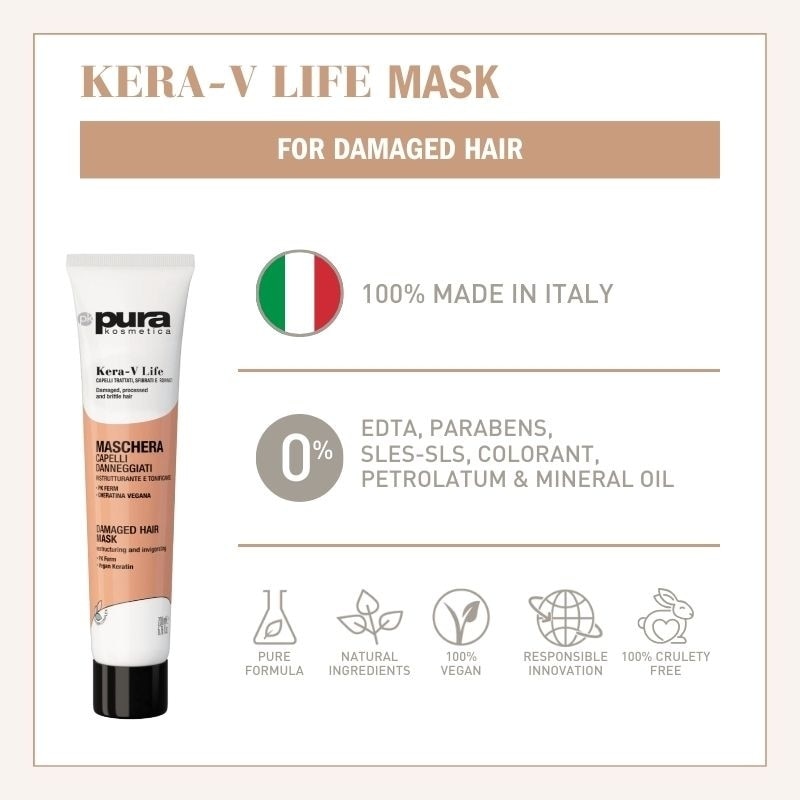 Kera-V Life Damaged Hair Mask 200ml (For Damaged Hair)