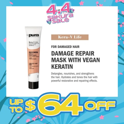 PURA KOSMETICA - Kera-V Life Damaged Hair Mask 200ml (For Damaged Hair)