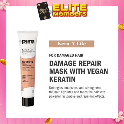 PURA KOSMETICA Kera-V Life Damaged Hair Mask 200ml (For Damaged Hair)