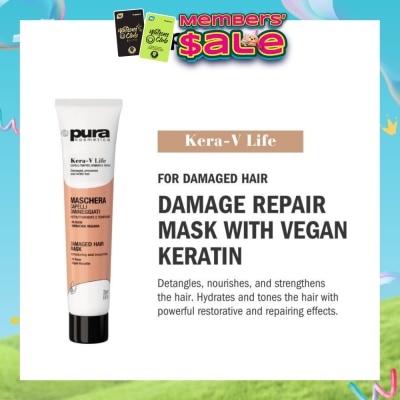 PURA KOSMETICA - Kera-V Life Damaged Hair Mask 200ml (For Damaged Hair)