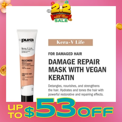 PURA KOSMETICA Kera-V Life Damaged Hair Mask 200ml (For Damaged Hair)