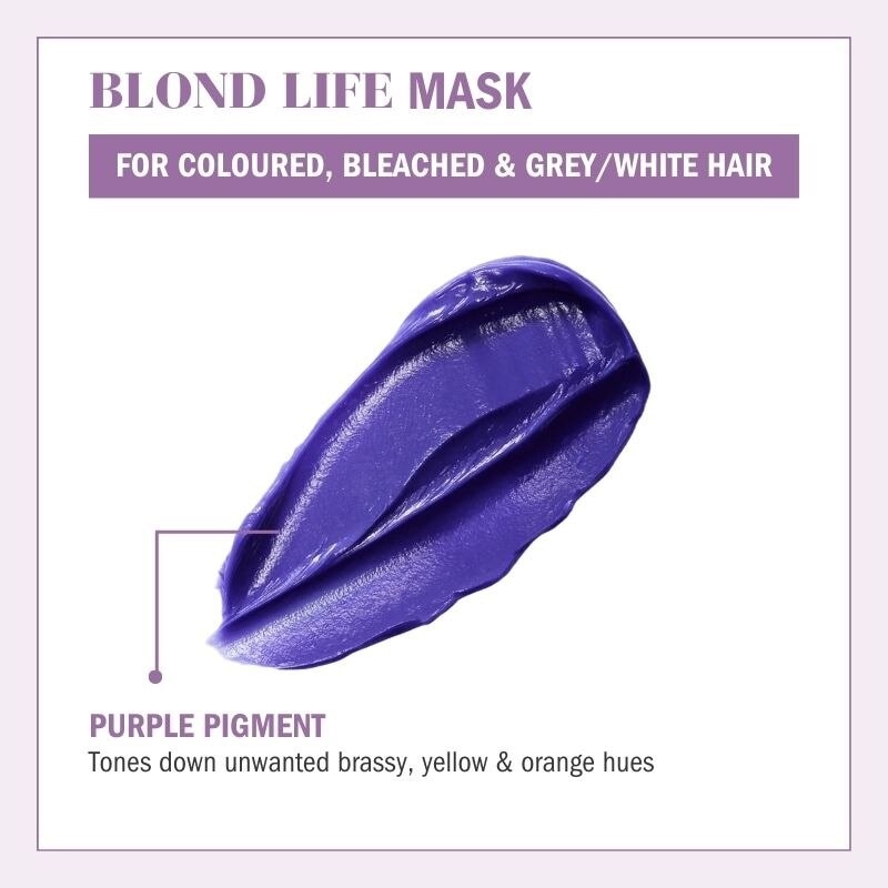 Blond Life Anti Yellow Mask (For Coloured + Bleached & Grey White Hair) 200ml