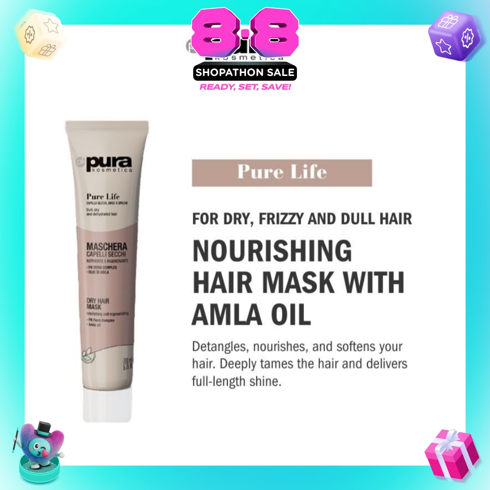 Pure Life Restorative Mask (For Dry + Frizzy and Dull Hair) 200ml