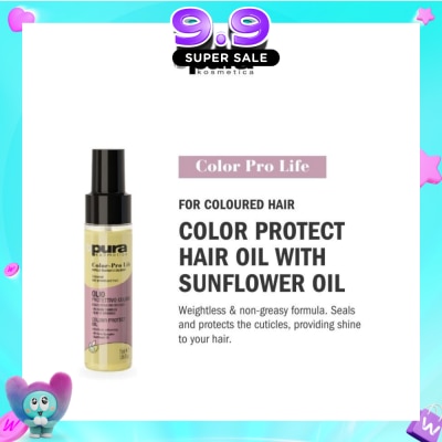 PURA KOSMETICA - Color Pro Life Colour Enhancing Protective Oil (For Dyed & Coloured Hair) 55ml image