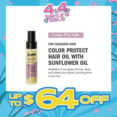 PURA KOSMETICA - Color Pro Life Colour Enhancing Protective Oil (For Dyed & Coloured Hair) 55ml