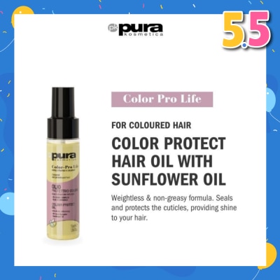 PURA KOSMETICA Color Pro Life Colour Enhancing Protective Oil (For Dyed & Coloured Hair) 55ml