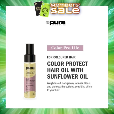 PURA KOSMETICA - Color Pro Life Colour Enhancing Protective Oil (For Dyed & Coloured Hair) 55ml