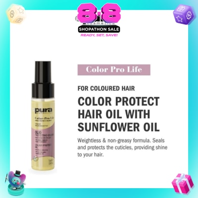 PURA KOSMETICA - Color Pro Life Colour Enhancing Protective Oil (For Dyed & Coloured Hair) 55ml