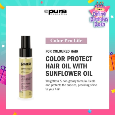 PURA KOSMETICA Color Pro Life Colour Enhancing Protective Oil (For Dyed & Coloured Hair) 55ml