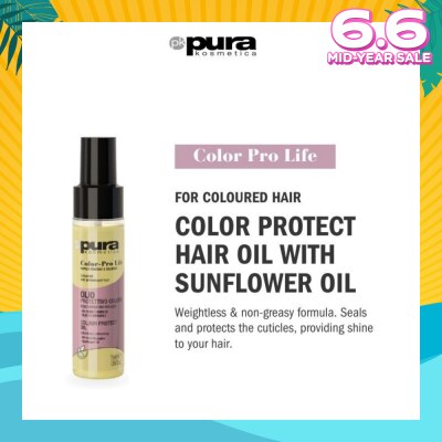 PURA KOSMETICA Color Pro Life Colour Enhancing Protective Oil (For Dyed & Coloured Hair) 55ml