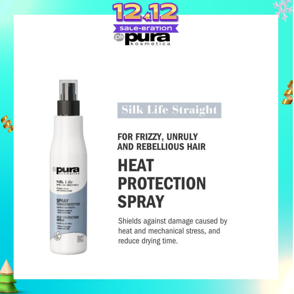 Silk Life Straight Hair Heat Protection Spray (For Smoothing Anti-Frizz) 150ml