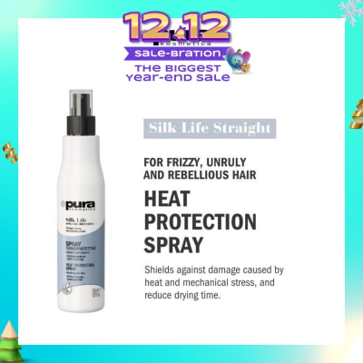 PURA KOSMETICA Silk Life Straight Hair Heat Protection Spray (For Smoothing Anti-Frizz) 150ml