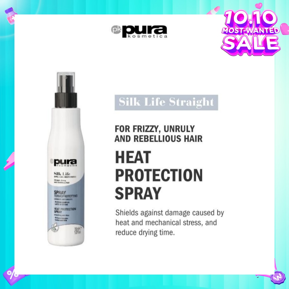 Silk Life Straight Hair Heat Protection Spray (For Smoothing Anti-Frizz) 150ml