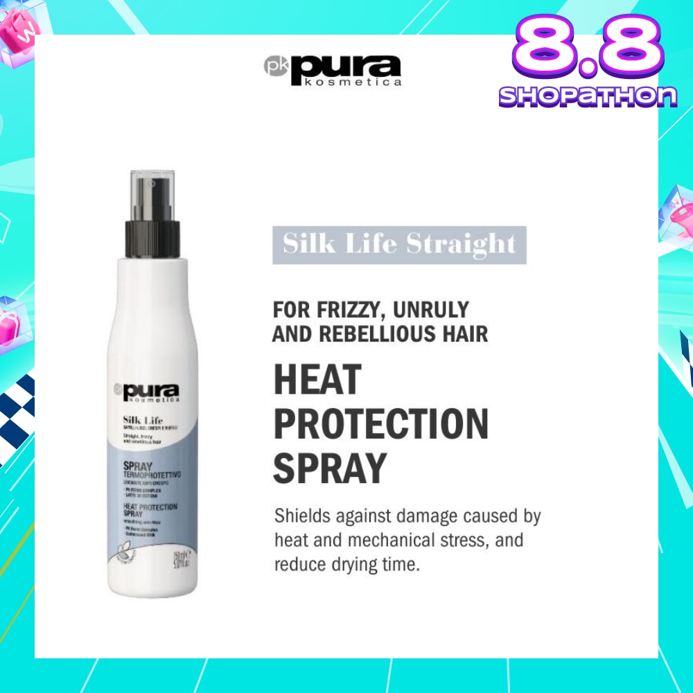 Silk Life Straight Hair Heat Protection Spray (For Smoothing Anti-Frizz) 150ml