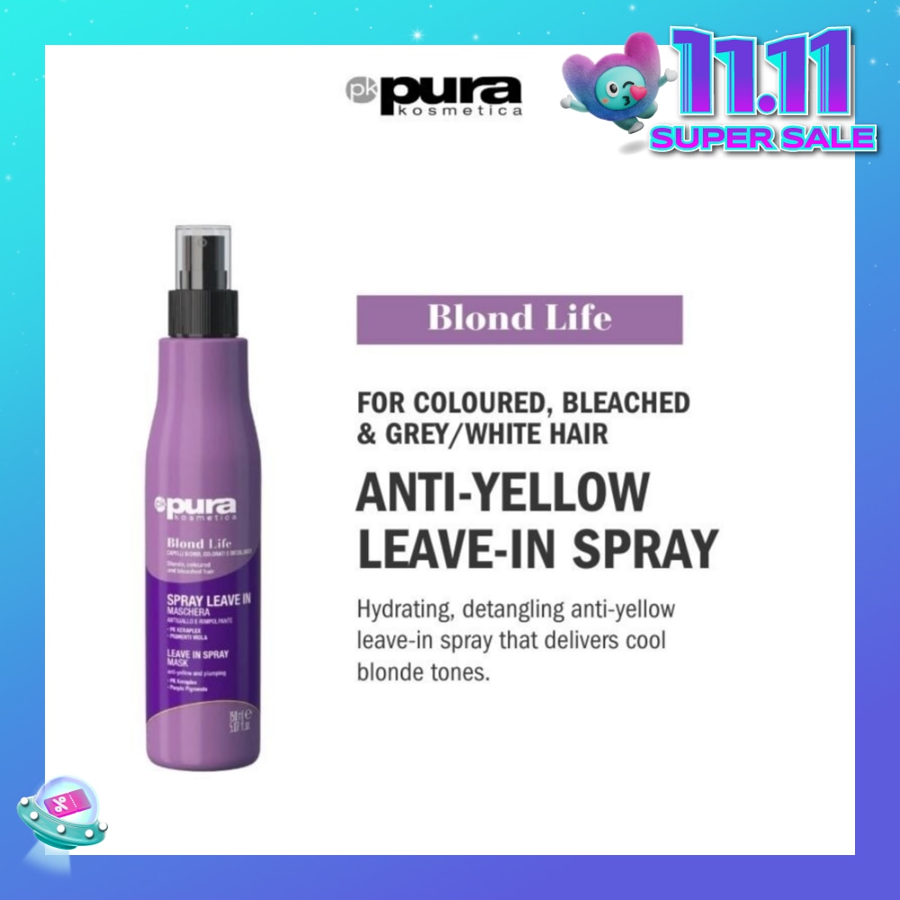 Blond Life Leave in Spray Mask (For Coloured + Bleached & Grey White Hair) 150ml