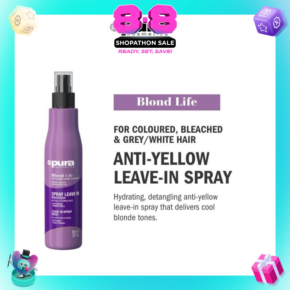 Blond Life Leave in Spray Mask (For Coloured + Bleached & Grey White Hair) 150ml