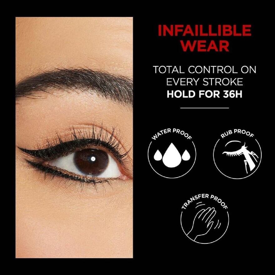 Infallible Grip 36HR Gel Automatic Eyeliner Black 6g