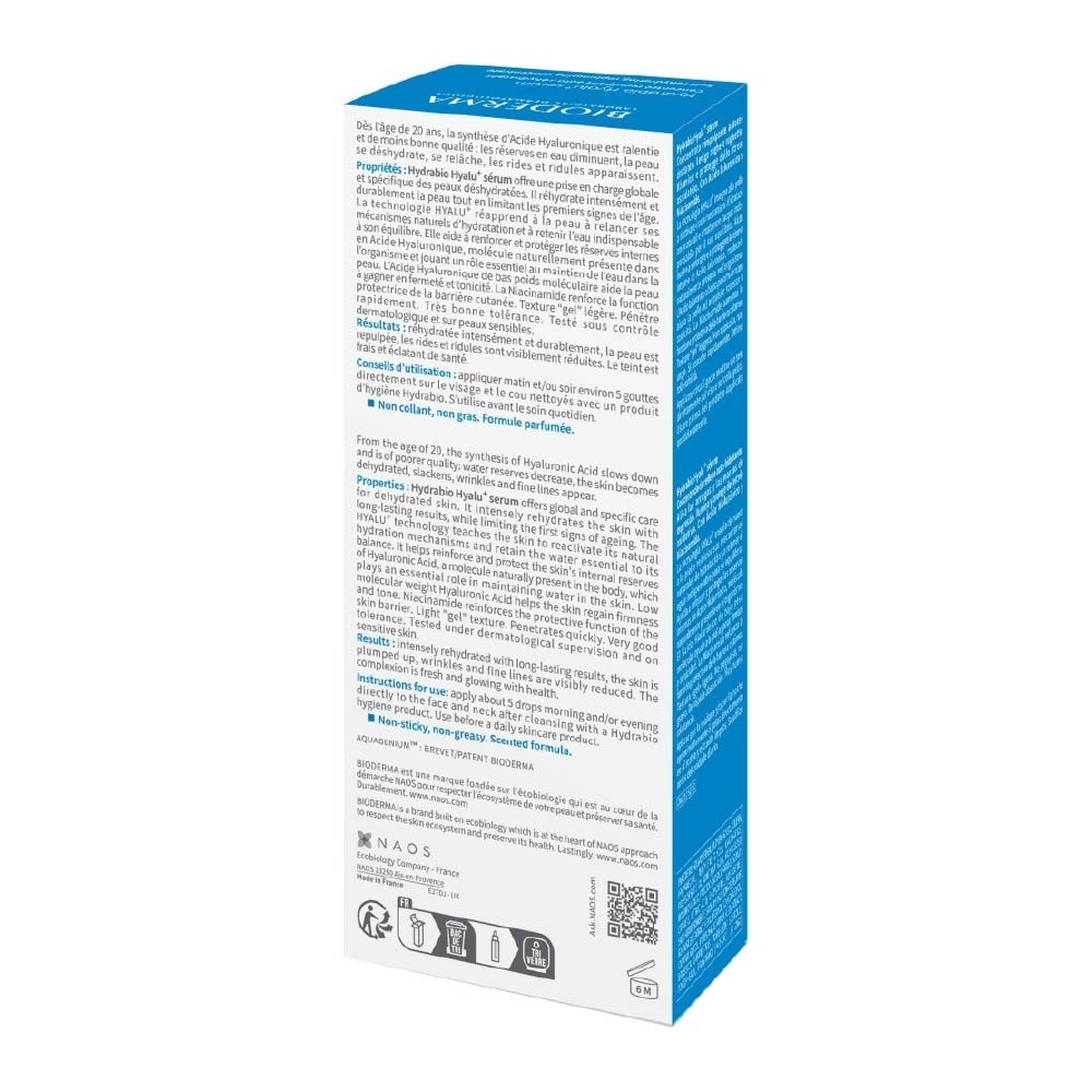 Hydrabio Hyalu+Serum (Anti Ageing, Anti Wrinkle For Dehydrated Sensitive Skin) 30ml