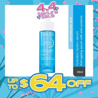 BIODERMA - Hydrabio Hyalu+Serum (Anti Ageing, Anti Wrinkle For Dehydrated Sensitive Skin) 30ml
