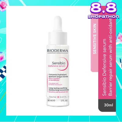 BIODERMA Sensibio Defensive Serum (Soothing Anti Inflammatory And Barrier Repair Serum For Sensitive Skin) 30ml