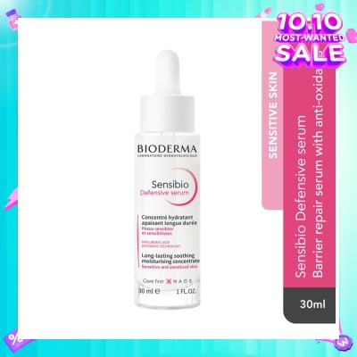 BIODERMA Sensibio Defensive Serum (Soothing Anti Inflammatory And Barrier Repair Serum For Sensitive Skin) 30ml (Expiry: Jul`2026)