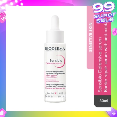 BIODERMA Sensibio Defensive Serum (Soothing Anti Inflammatory And Barrier Repair Serum For Sensitive Skin) 30ml