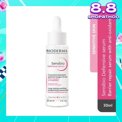 BIODERMA Sensibio Defensive Serum (Soothing Anti Inflammatory And Barrier Repair Serum For Sensitive Skin) 30ml