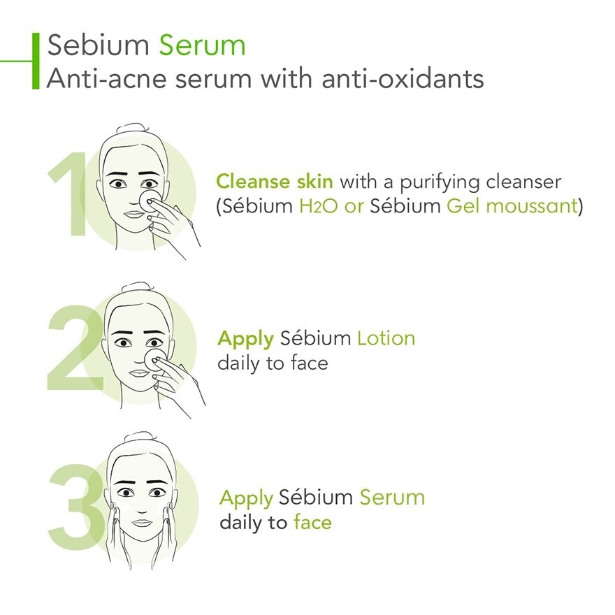 Sebium Serum (Anti Acne Serum, For Oily To Acne Prone Skin) 30ml