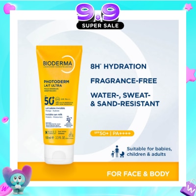BIODERMA - Photoderm Lait Ultra Spf50+ Broad-Spectrum Uv Suncare Protection (Sensitive Skin) 100ml image