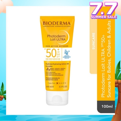 BIODERMA Photoderm Lait Ultra Spf50+ Broad-Spectrum Uv Suncare Protection (Sensitive Skin) 100ml