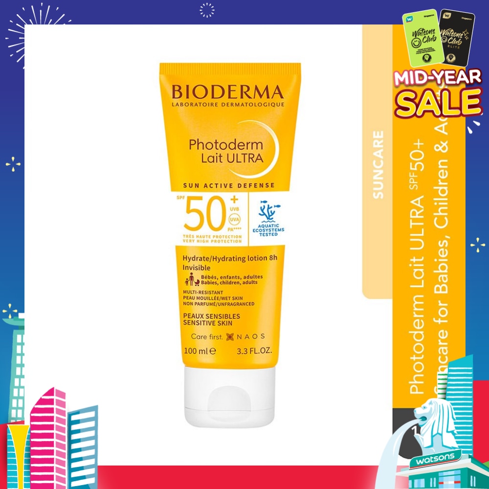 Photoderm Lait Ultra Spf50+ Broad-Spectrum Uv Suncare Protection (Sensitive Skin) 100ml
