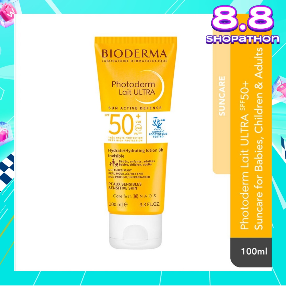 Photoderm Lait Ultra Spf50+ Broad-Spectrum Uv Suncare Protection (Sensitive Skin) 100ml