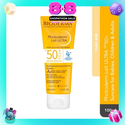 BIODERMA - Photoderm Lait Ultra Spf50+ Broad-Spectrum Uv Suncare Protection (Sensitive Skin) 100ml