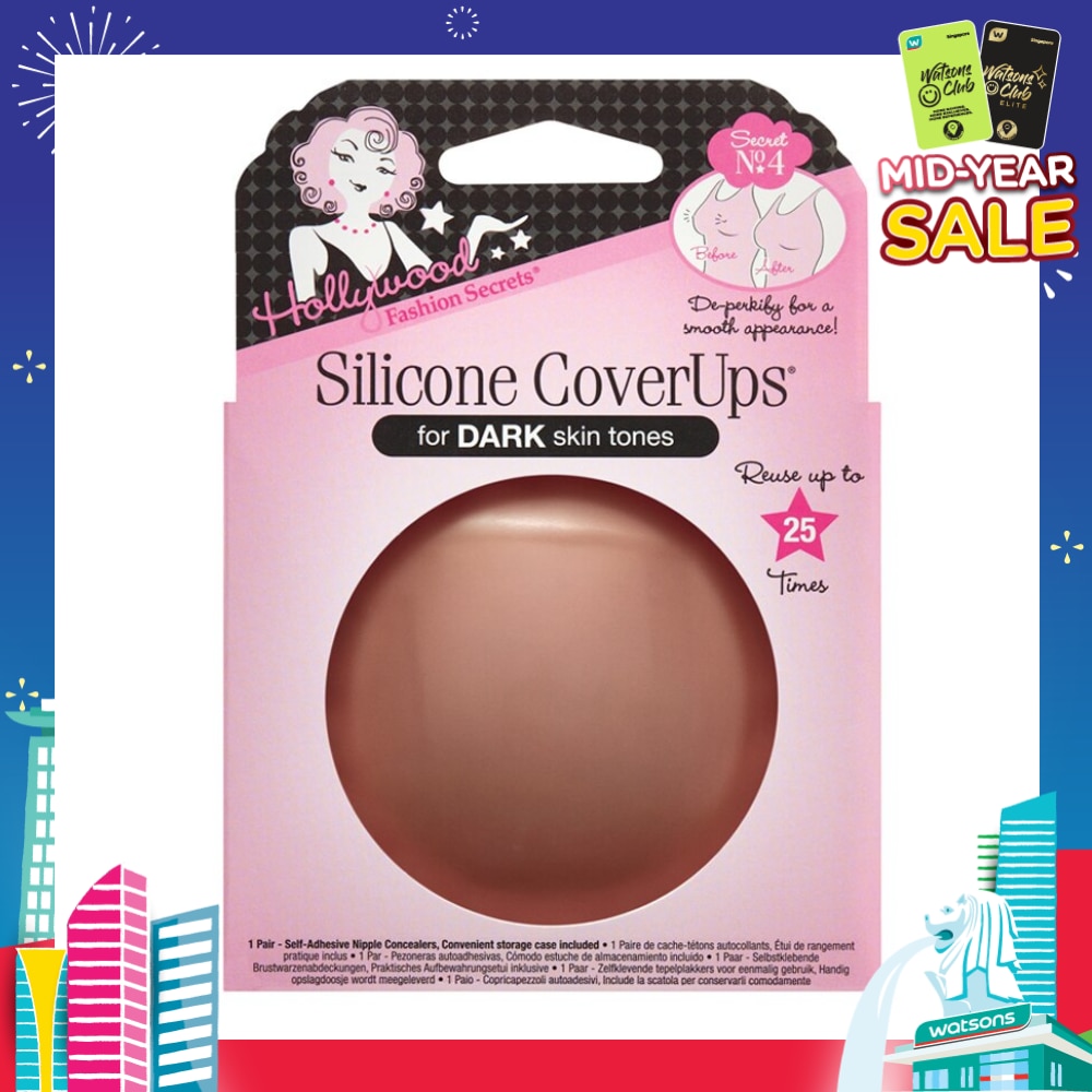 Silicone Coverups®, Dark Skin Tone, Size 1 (Pair) 1s