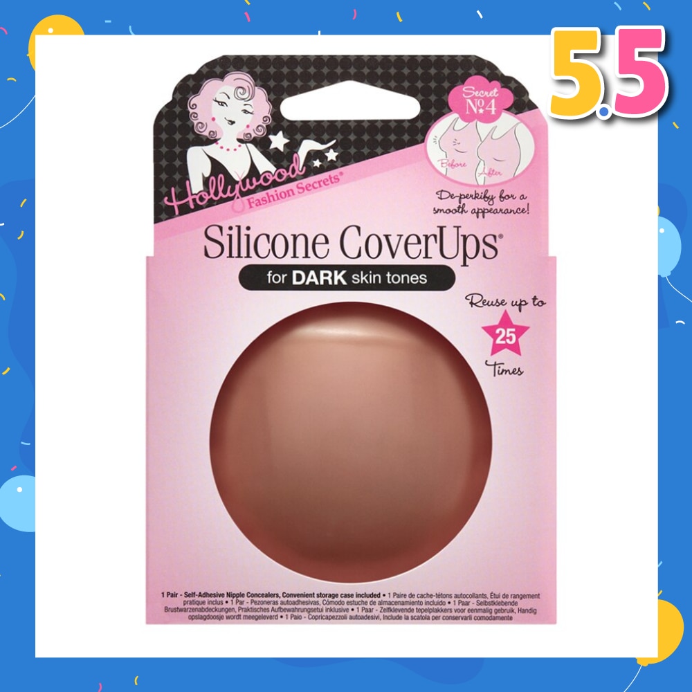 Silicone Coverups®, Dark Skin Tone, Size 1 (Pair) 1s