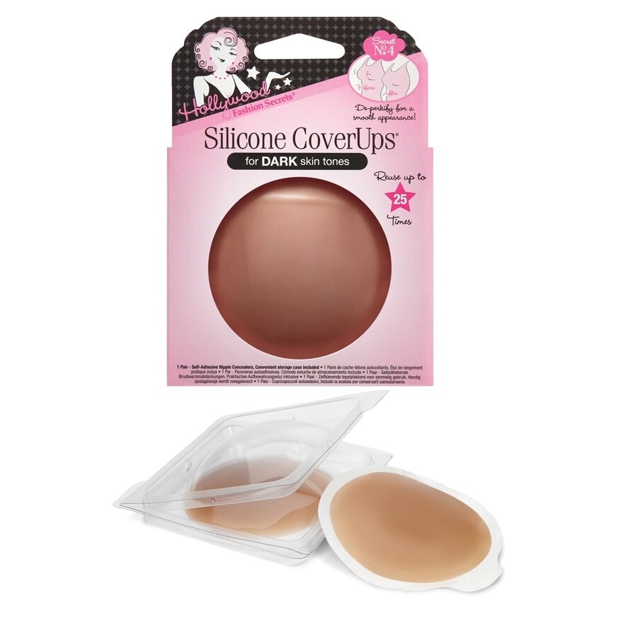 Silicone Coverups®, Dark Skin Tone, Size 1 (Pair) 1s