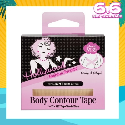 HOLLYWOOD FASHION SECRETS Body Contour Tape, Light 1s