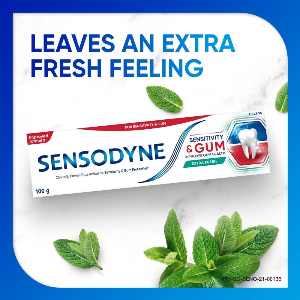 Sensitive Teeth Oral Care Toothpaste Sensitivity and Gum Extra Fresh (Dental Sensitivity Relief) 100g