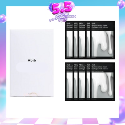 ABIB - Collagen Milk Sticker Gummy Sheet Mask (To Provide Deep Hydration & Nourishment To Skin) 10s