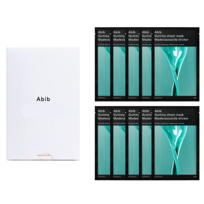 ABIB Madecassoside Sticker Gummy Sheet Mask (To Protects Skin From External Aggressors & Strengthens The Moisture Barrier To Calm & Hydrate) 10s