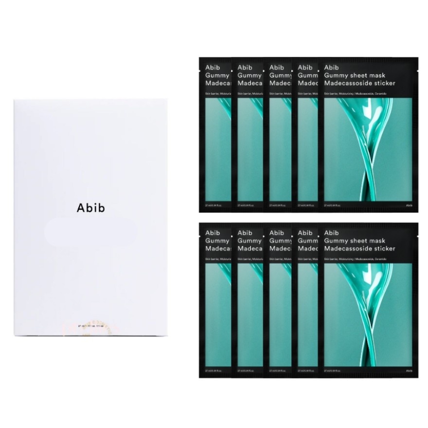 Madecassoside Sticker Gummy Sheet Mask (To Protects Skin From External Aggressors & Strengthens The Moisture Barrier To Calm & Hydrate) 10s