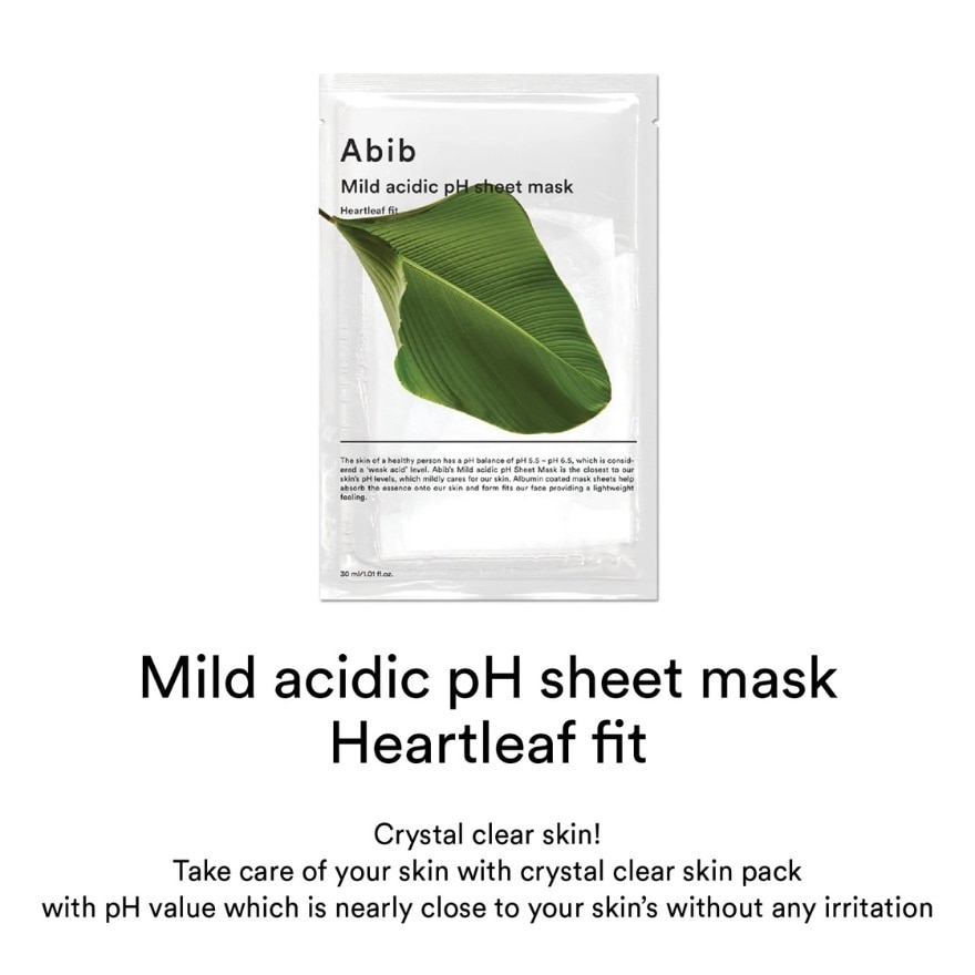 Mild Acidic pH Sheet Mask (To Tighten & Improve Skin Elasticity) 10s