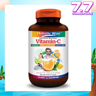 HOLISTIC WAY Non-Acidic Buffered Vitamin-C 1000mg Tablets 60s